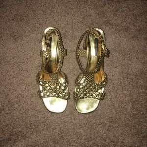 Gold Zara Sandals